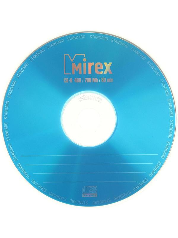 Диск CD-R Mirex Standard, 48x, 700 Мб, конверт, 1 шт