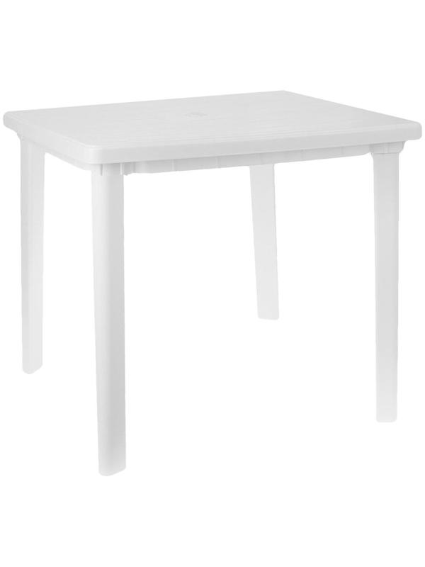 Стол квадратный, размер 80 х 80 х 74 см, цвет белый