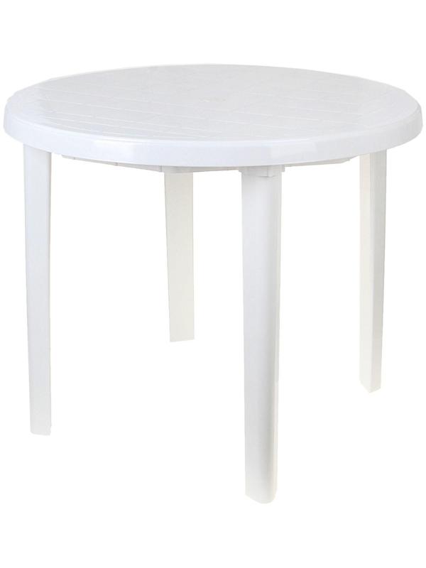 Стол круглый, размер 90 х 90 х 75 см, цвет белый
