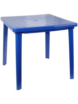 Стол квадратный, размер 80 х 80 х 74 см, цвет синий