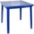Стол квадратный, размер 80 х 80 х 74 см, цвет синий