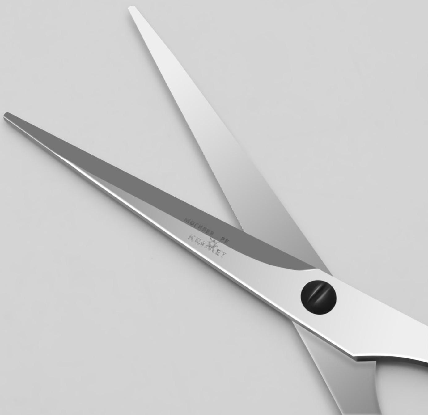 Ножницы парикмахерские, с упором, лезвие — 5,5 см, цвет чёрный, Н-045-01