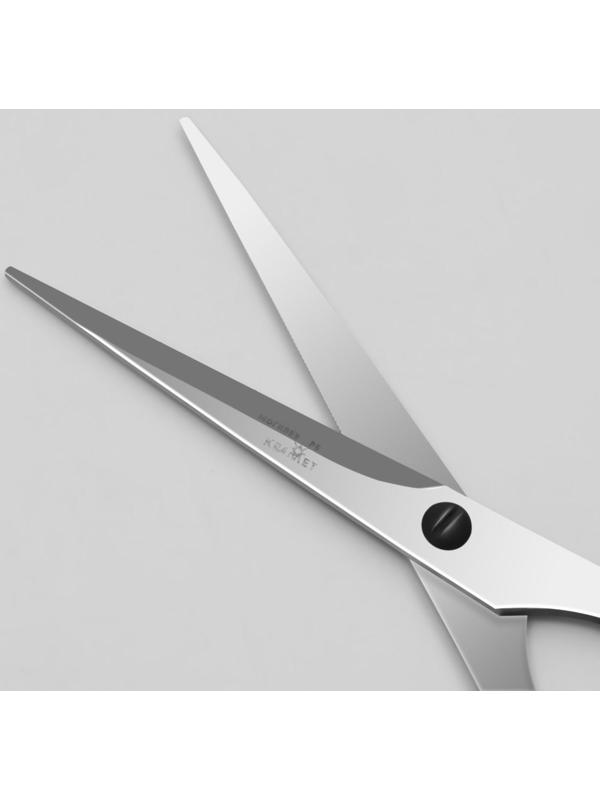 Ножницы парикмахерские, с упором, лезвие — 5,5 см, цвет чёрный, Н-045-01