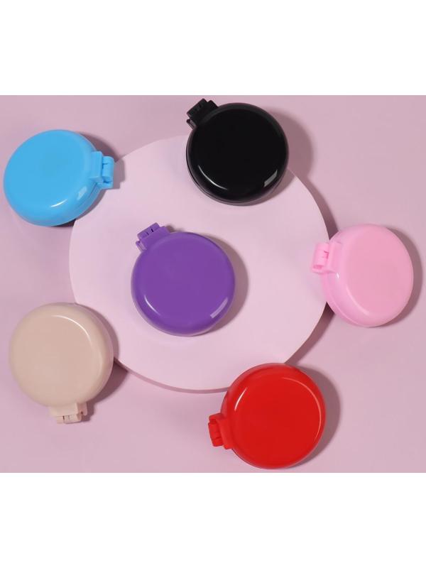 Расчёска массажная, складная, с зеркалом, d = 6 см, цвет МИКС