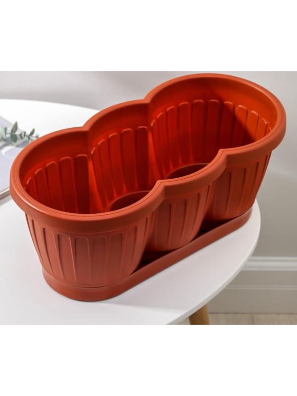 Ящик для цветов с поддоном 40 см 