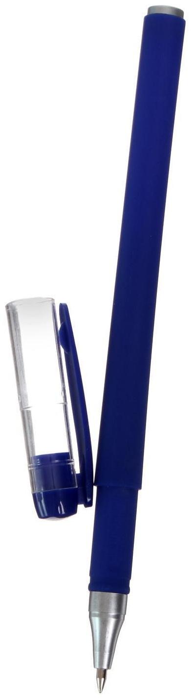 Ручка гелевая Softtouch 0.5 мм, синяя, корпус тёмно-синий матовый