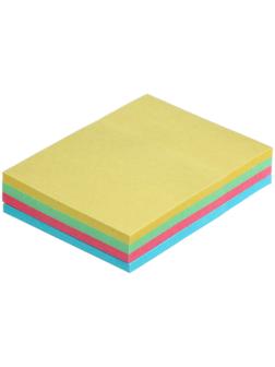 Блок с липким краем, 51 x 38 мм, 100 листов, 4 цвета, пастель