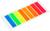 Блок-закладки с липким краем 12 х 45 мм, пластик, 25 листов, 8 цветов, флуор, в блистере, 8 цветов
