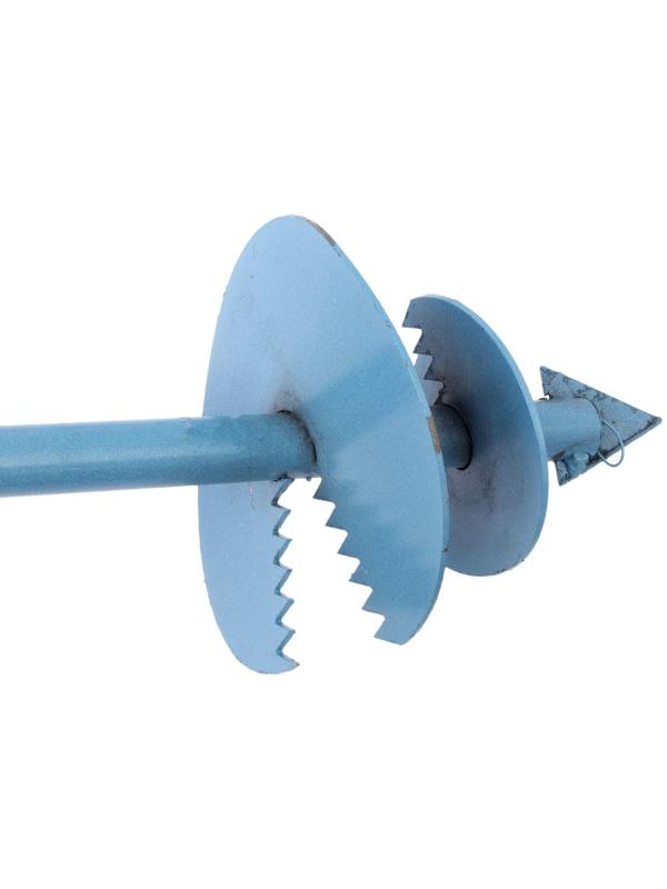 Бур садовый, шнековый, d = 150 мм, длина 2 м, цвет МИКС