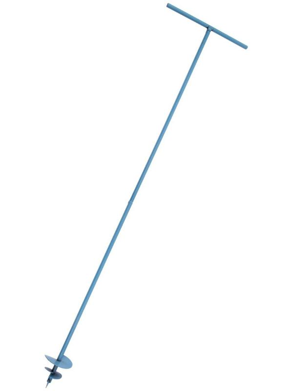 Бур садовый, шнековый, d = 150 мм, длина 2 м, цвет МИКС