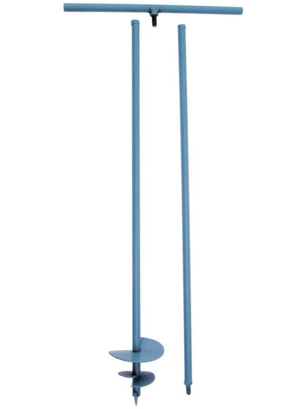 Бур садовый, шнековый, d = 150 мм, длина 2 м, цвет МИКС