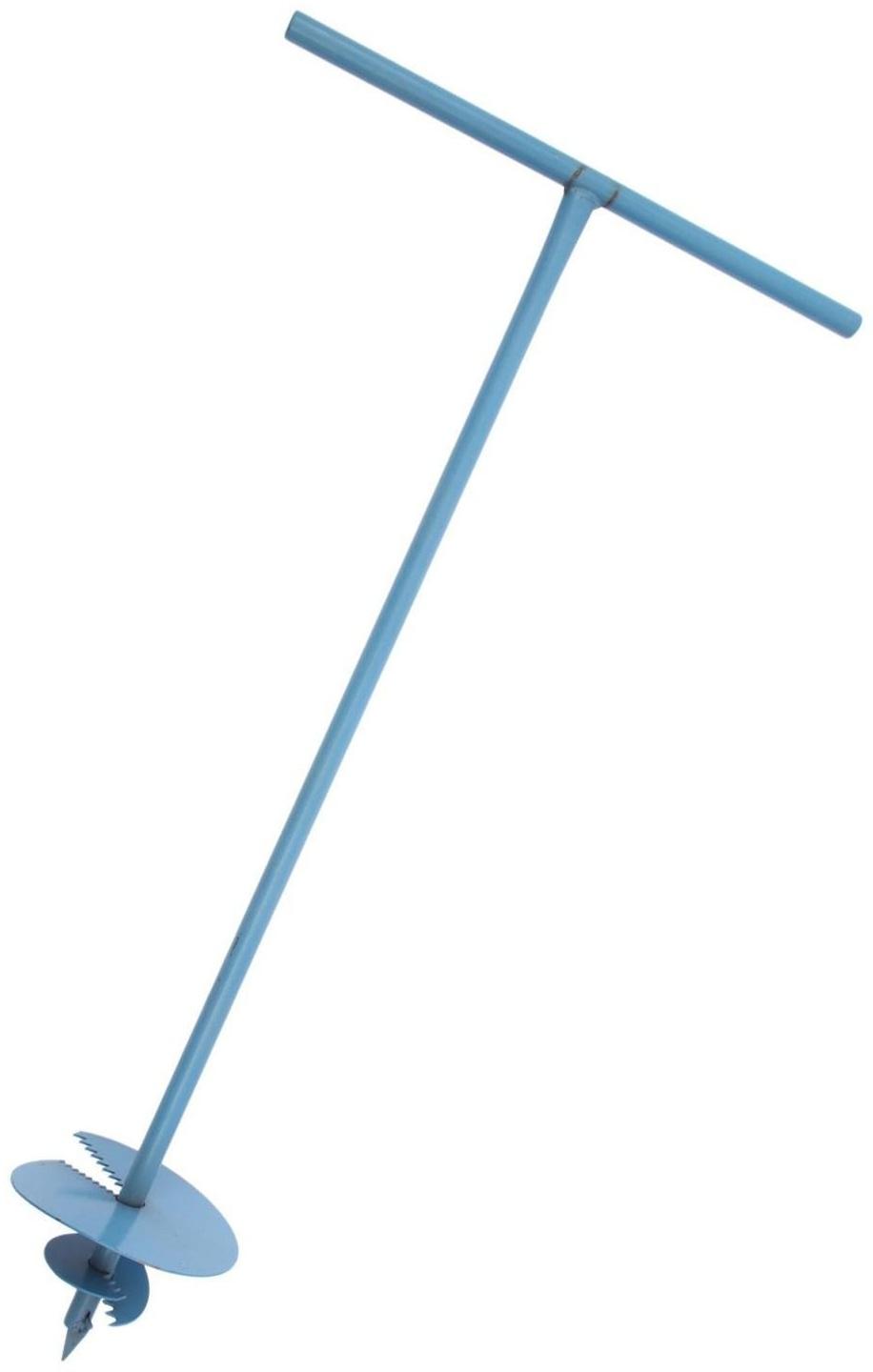 Бур садовый, шнековый, d = 200 мм, длина 1 м, цвет МИКС