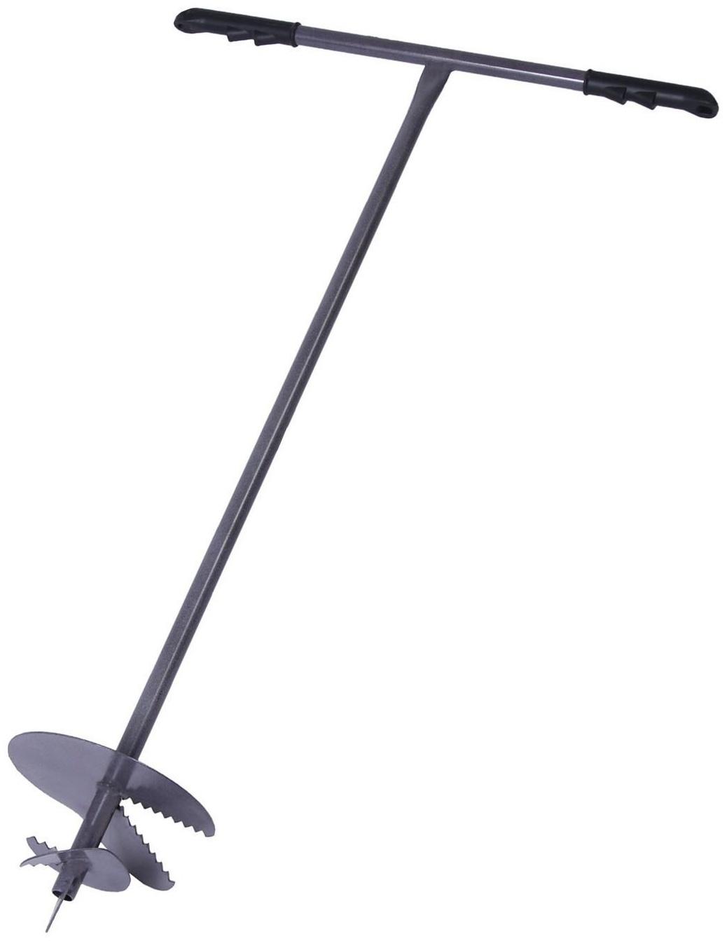 Бур садовый, шнековый, d = 200 мм, длина 1 м, цвет МИКС