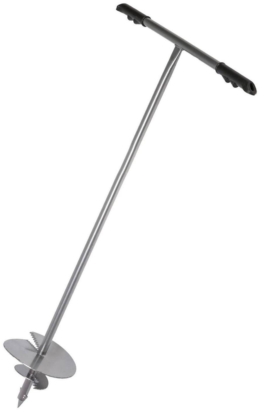 Бур садовый, шнековый, d = 200 мм, длина 1 м, цвет МИКС