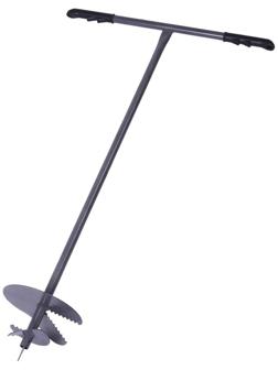 Бур садовый, шнековый, d = 200 мм, длина 1 м, цвет МИКС