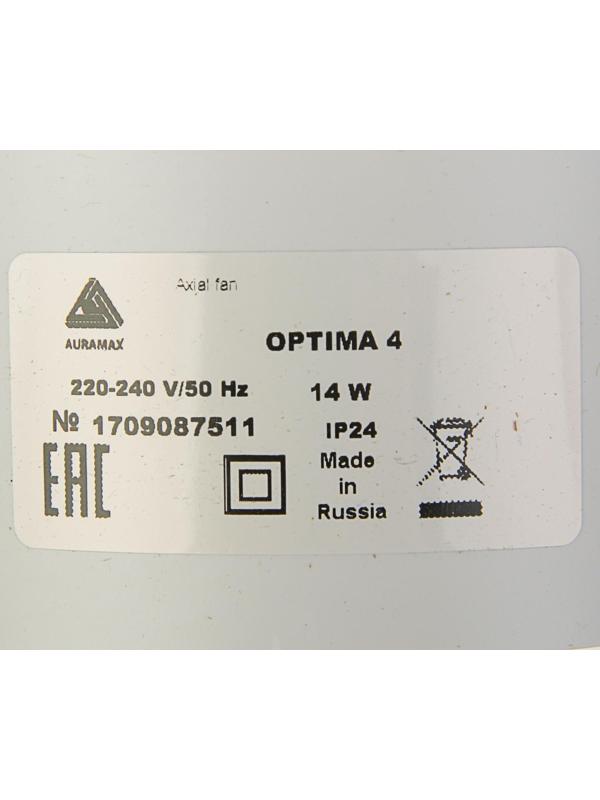 Вентилятор вытяжной AURAMAX OPTIMA 4, 150х150 мм, d=100 мм, 220‒240 В