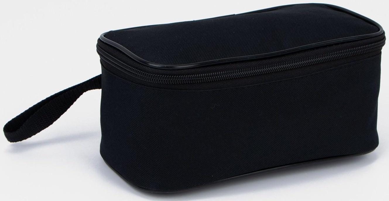 Косметичка на молнии, цвет чёрный