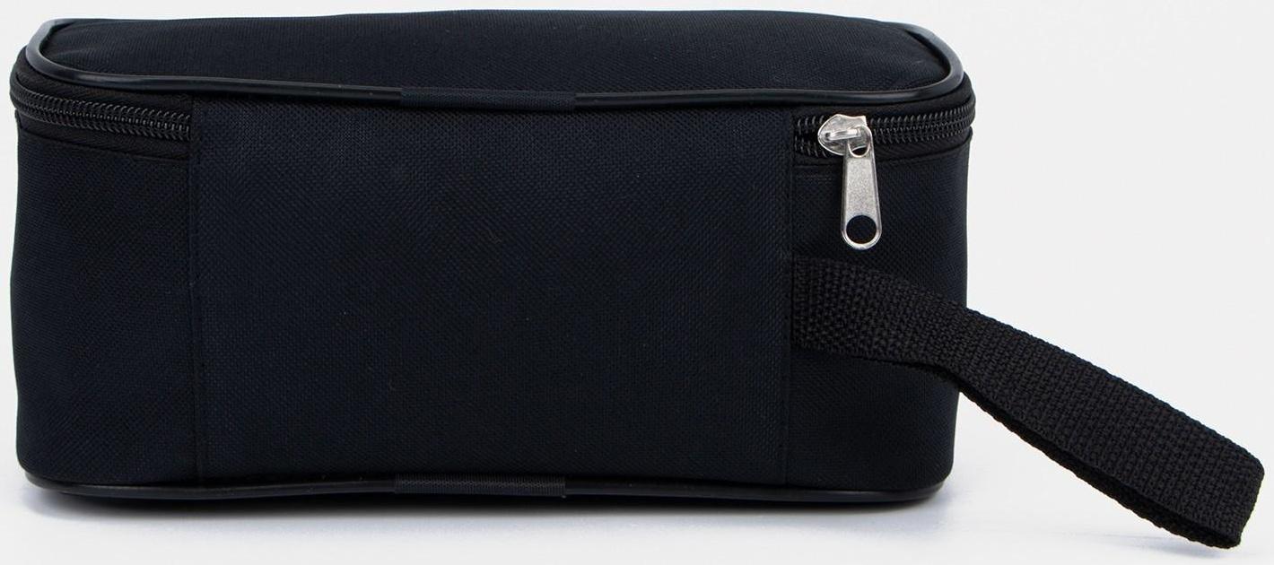 Косметичка на молнии, цвет чёрный