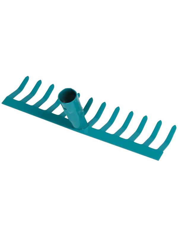 Грабли прямые, прямой зубец, 12 зубцов, металлические, тулейка 28 мм, без черенка