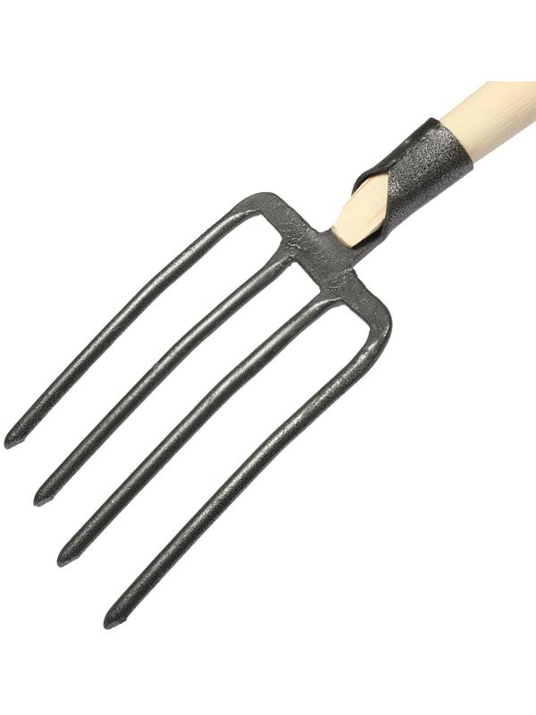Вилы копальные, 4-рогие, деревянный черенок