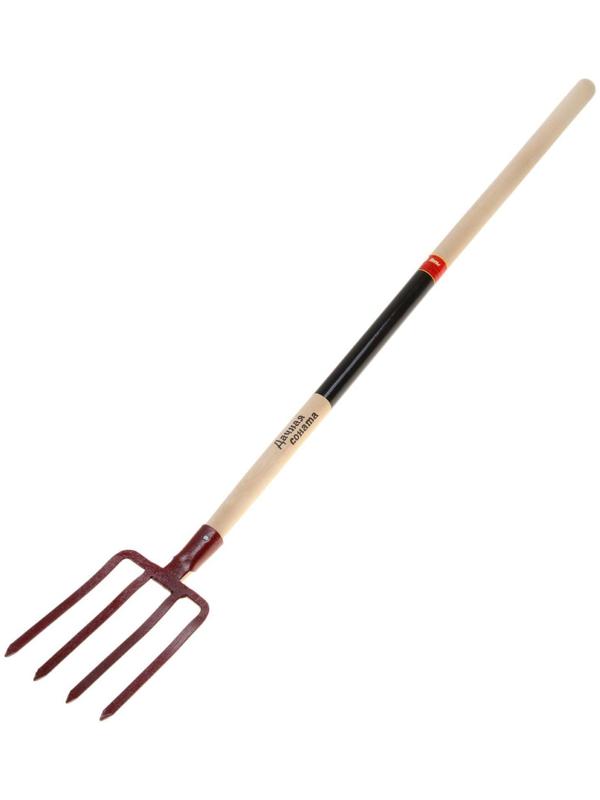 Вилы копальные, 4-рогие, деревянный черенок