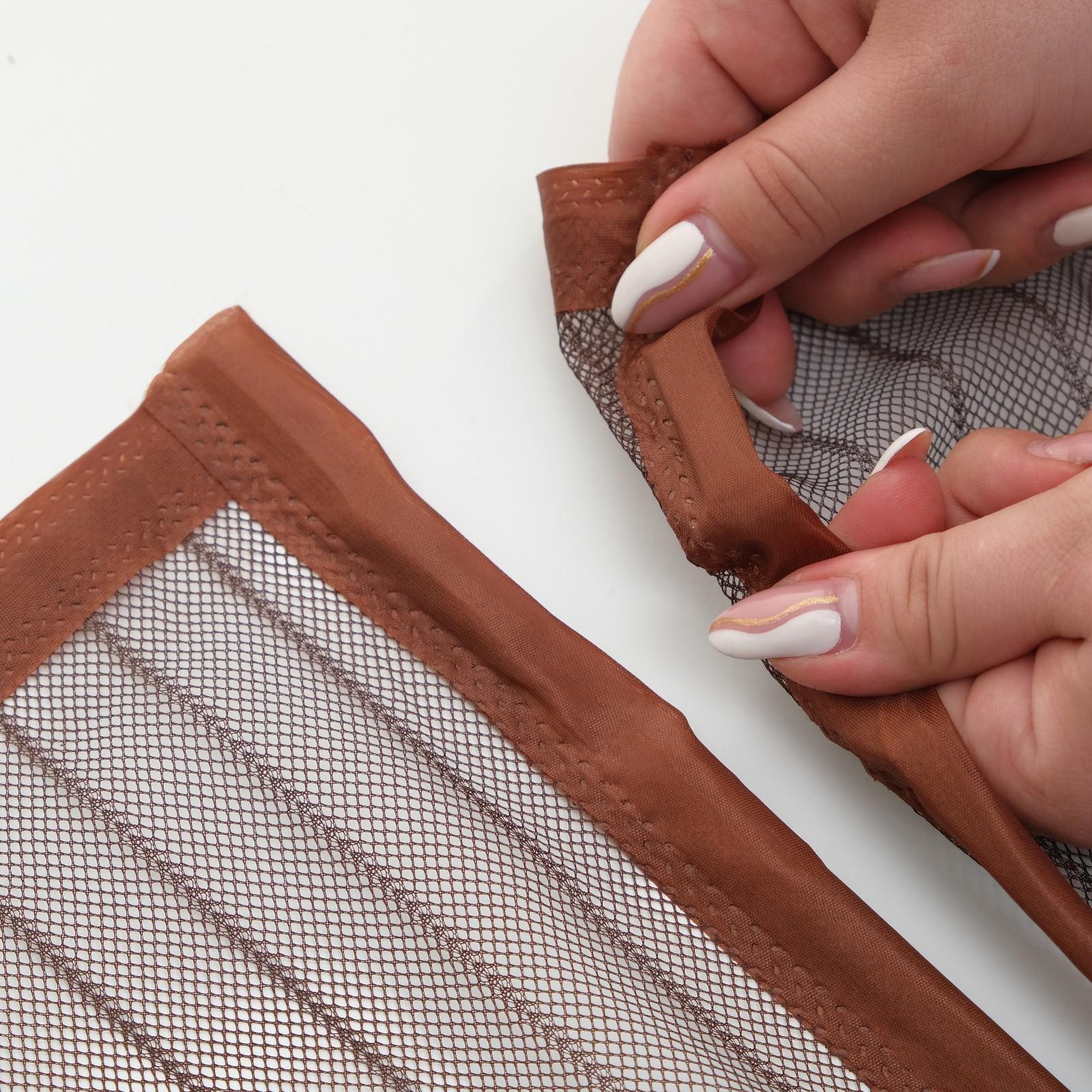 Сетка антимоскитная для дверей, 90 × 210 см, на магнитах, цвет коричневый