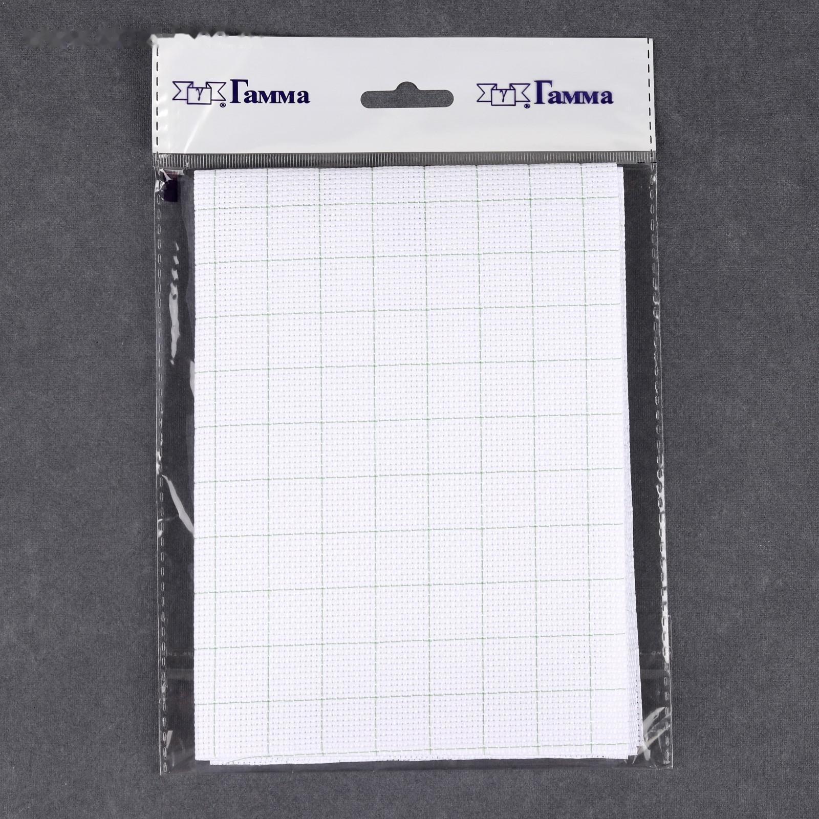 Канва для вышивания, в клетку, №14, 30 × 40 см, цвет белый