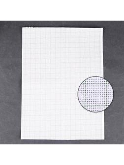 Канва для вышивания, в клетку, №14, 30 × 40 см, цвет белый