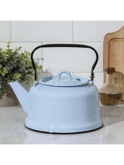 Чайник, 3,5 л, закатное дно, индукция, цвет голубой