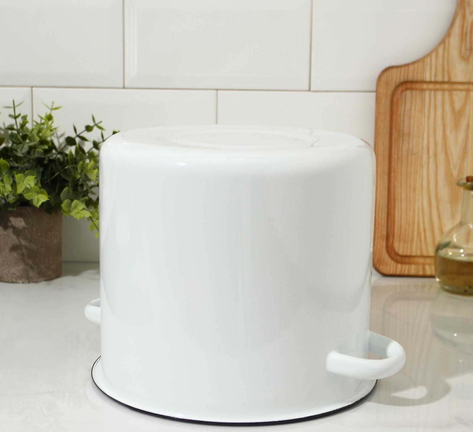 Кастрюля без деколи, 5,5 л, индукция, цвет белый