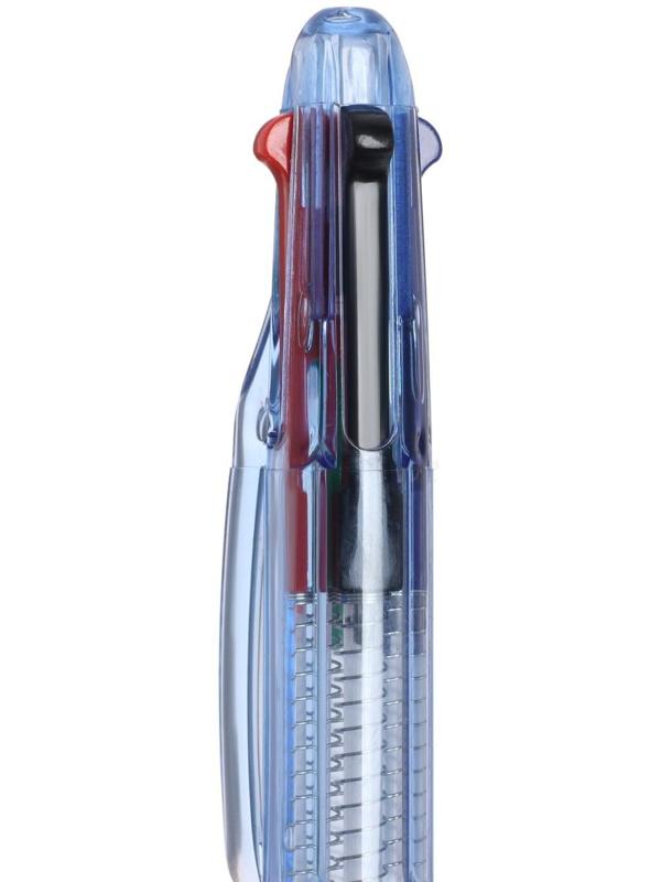 Ручка шариковая, автоматическая, 4-х цветная, МИКС