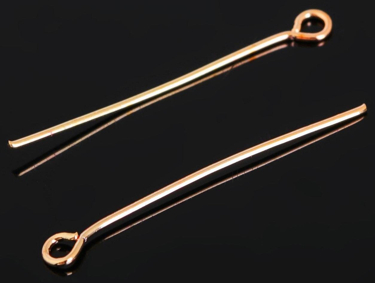 Штифт с петлёй СМ-1083, 3 см, упаковка 100 гр, цвет золото