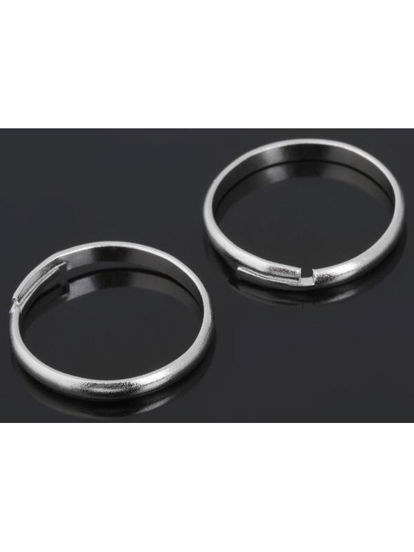 Основа для кольца регулируемая (набор 5 шт), цвет серебро