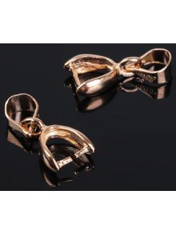 Держатель для кулона, 14*6 мм (набор 5шт), цвет золото