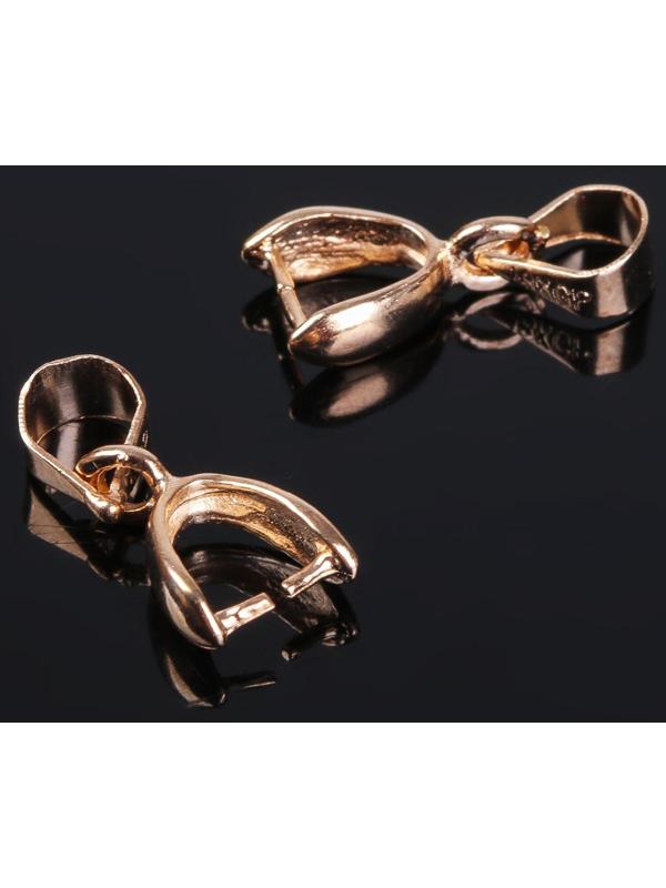 Держатель для кулона, 14*6 мм (набор 5шт), цвет золото