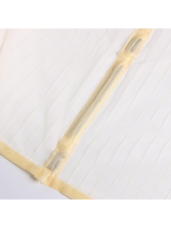 Сетка антимоскитная для дверей, 90 × 210 см, на магнитах, цвет бежевый