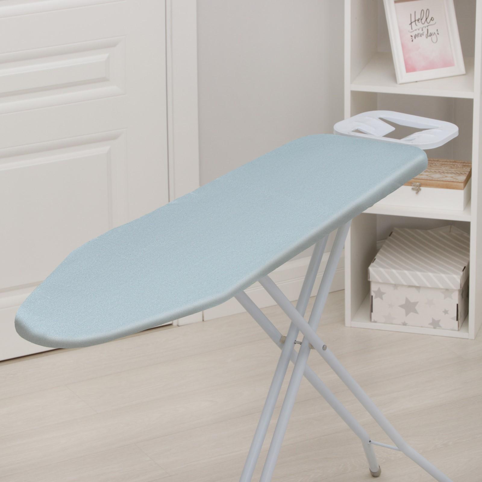 Чехол для гладильной доски, 125×47 см, термостойкий, цвет серый