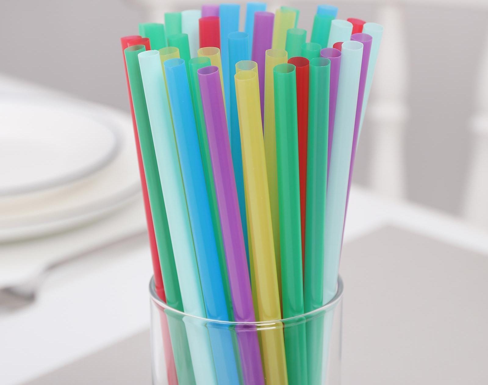 Набор одноразовых трубочек для коктейля Fresh, 0,7×21 см, 250 шт, цвет МИКС