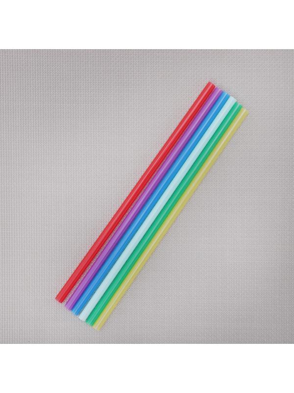 Набор одноразовых трубочек для коктейля Fresh, 0,7×21 см, 250 шт, цвет МИКС