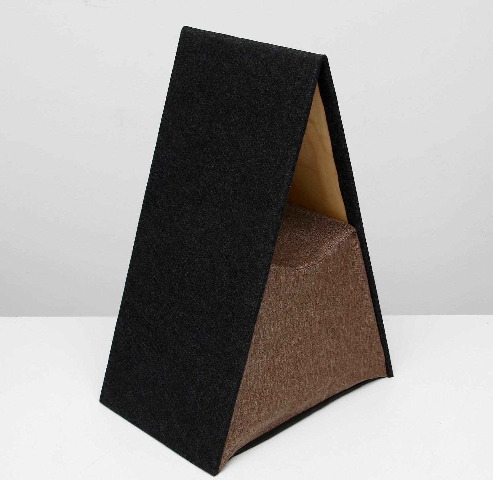 Дом-когтеточка раскладной, 51 х 35,5 х 73 см, микс