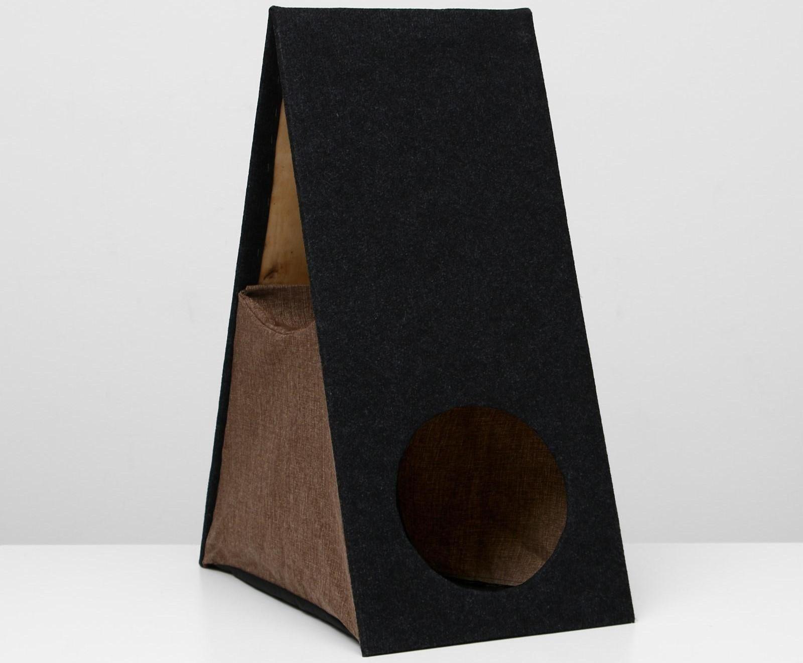 Дом-когтеточка раскладной, 51 х 35,5 х 73 см, микс