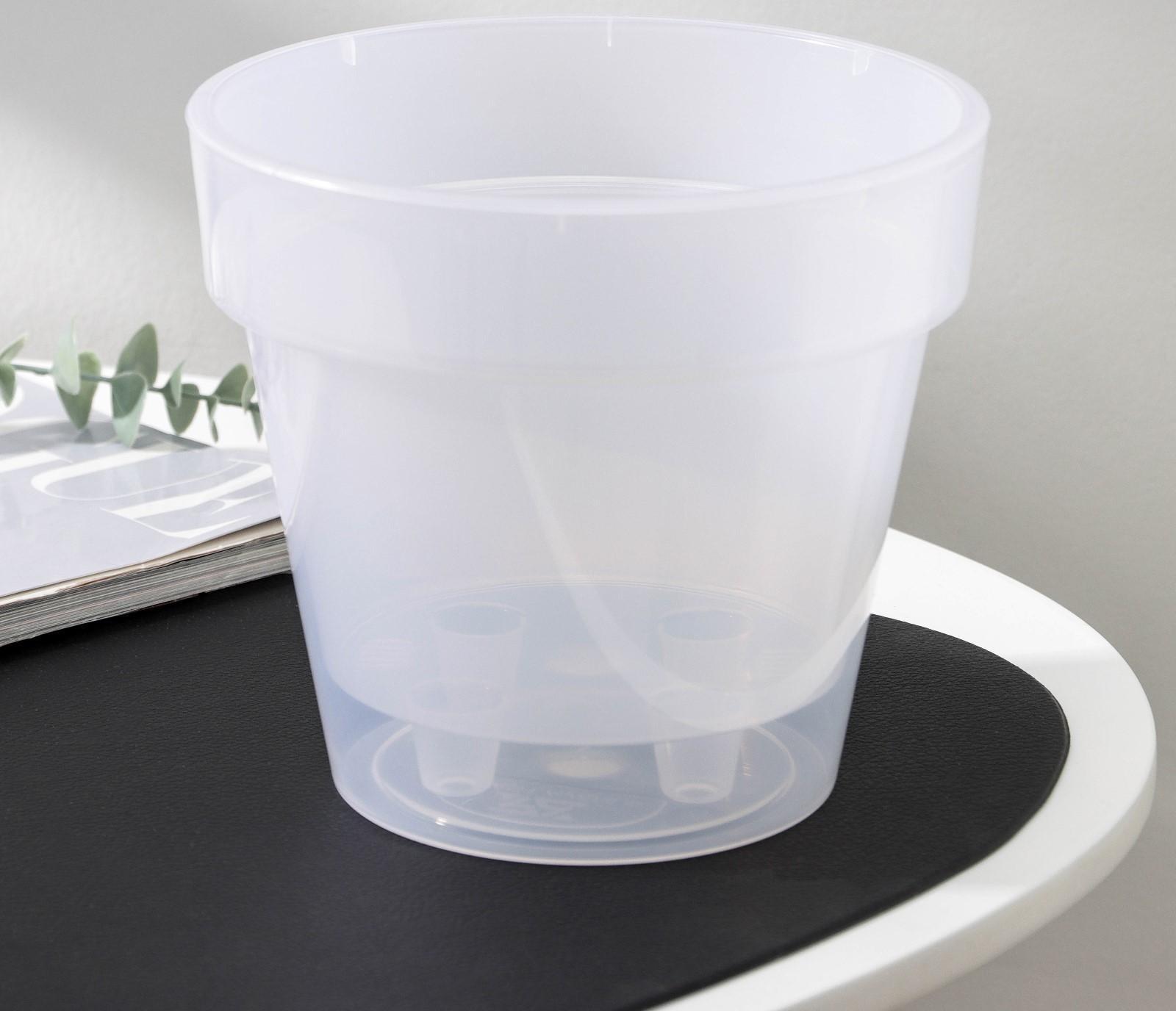 Кашпо для цветов со вставкой «Порто», 2,4 л, цвет прозрачный