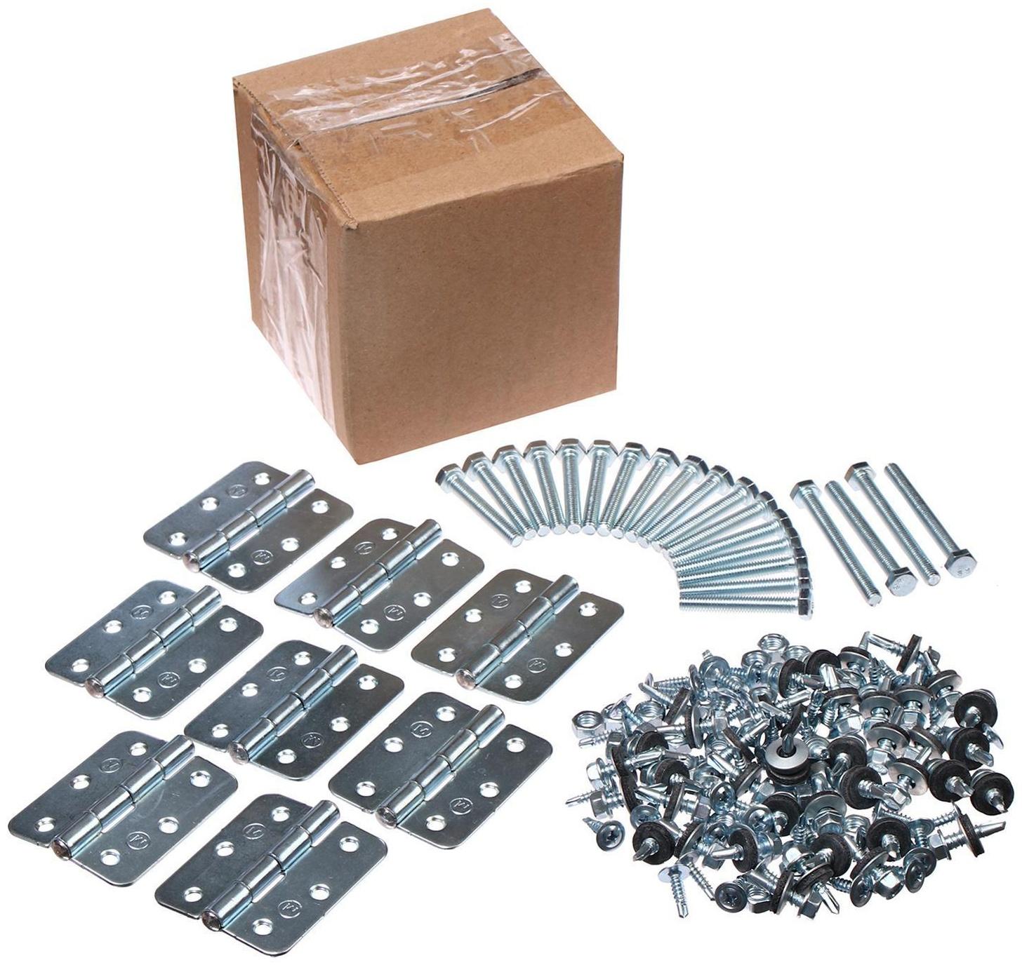 Каркас теплицы, 4 × 3 × 2 м, шаг 1 м, профиль 20 × 20 мм, толщина металла 1 мм, без поликарбоната, половинчатые арки