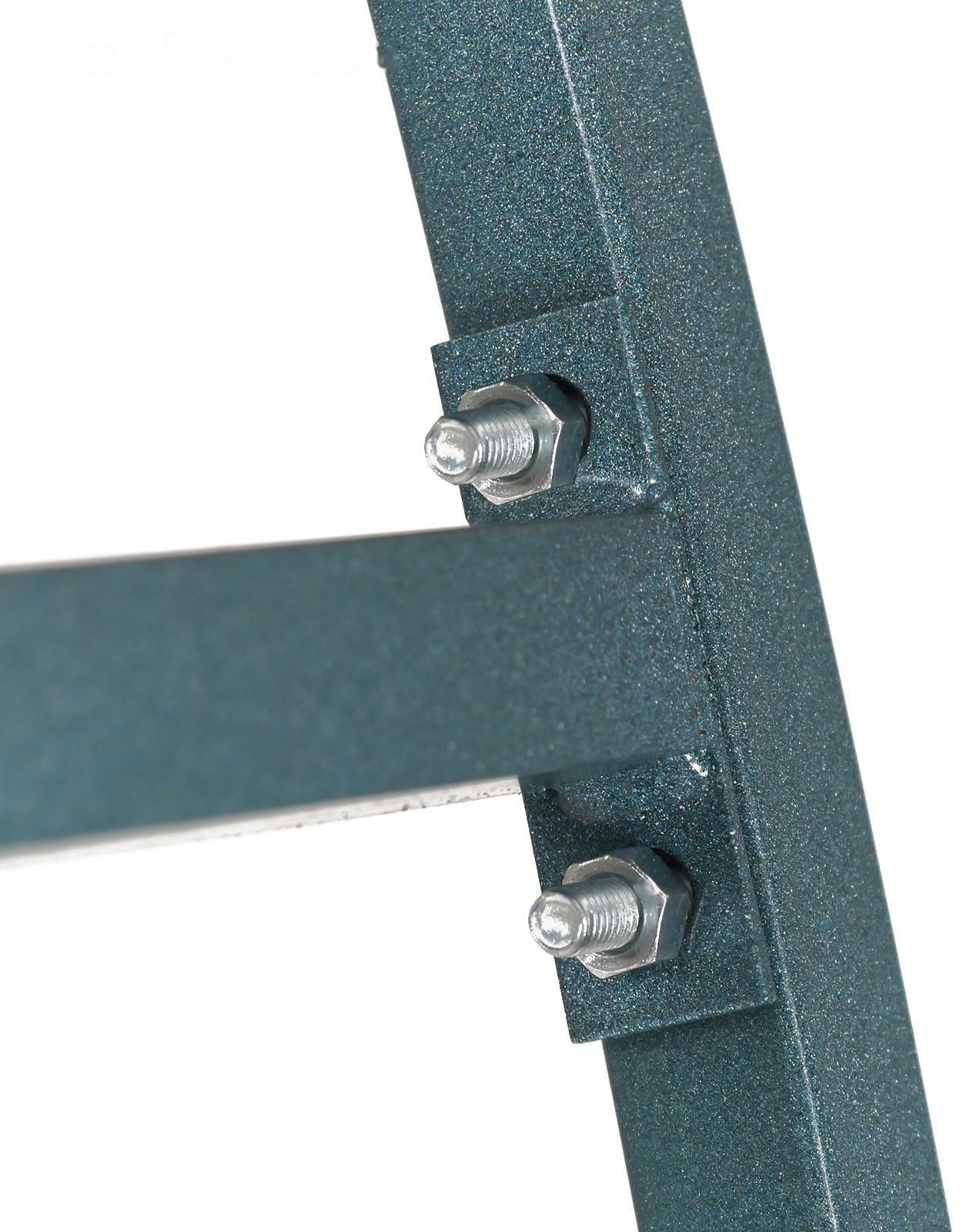 Каркас теплицы, 4 × 3 × 2 м, шаг 1 м, профиль 20 × 20 мм, толщина металла 1 мм, без поликарбоната, половинчатые арки