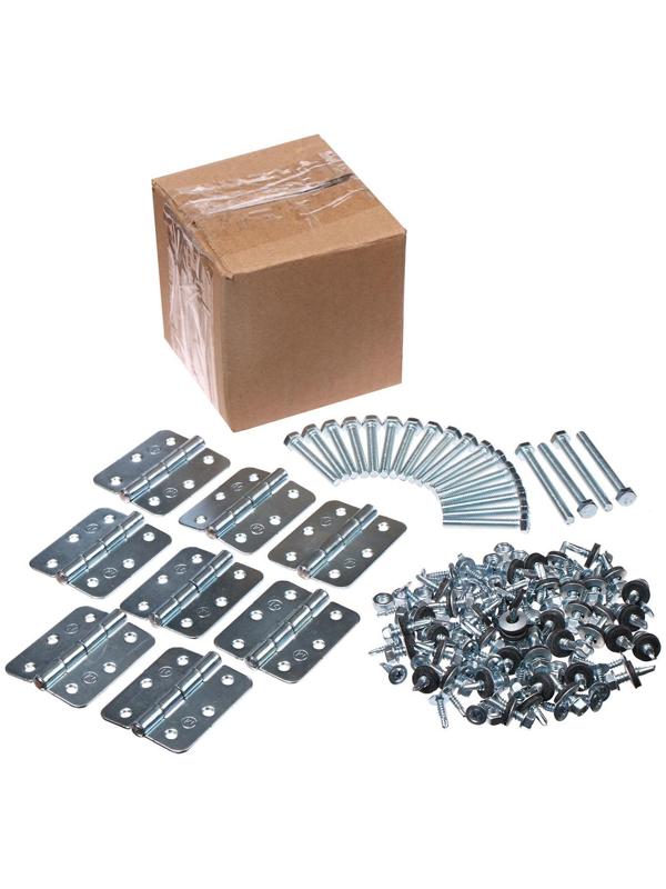 Каркас теплицы, 4 × 3 × 2 м, шаг 1 м, профиль 20 × 20 мм, толщина металла 1 мм, без поликарбоната, половинчатые арки