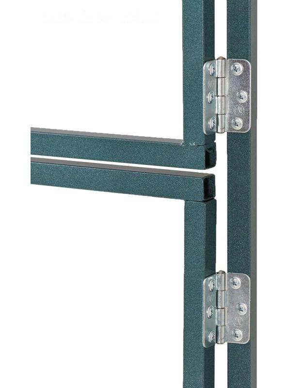 Каркас теплицы, 4 × 3 × 2 м, шаг 1 м, профиль 20 × 20 мм, толщина металла 1 мм, без поликарбоната, половинчатые арки