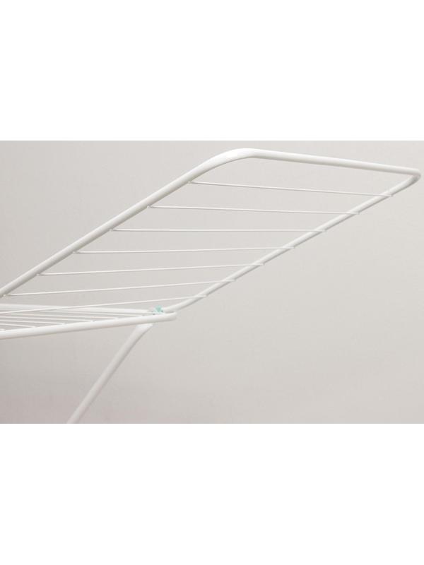 Сушилка для белья напольная складная, рабочая длина 20 м, цвет белый