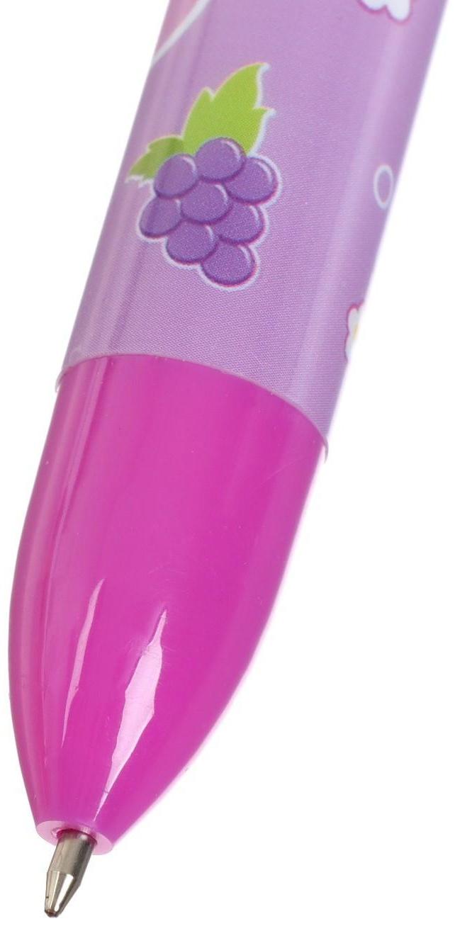 Ручка шариковая Calligrata, автоматическая, 6-ти цветная, с рисунком, МИКС