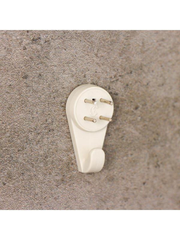 Крепление для картины ЗАО Пластик «Без гвоздя», большое, цвет белый