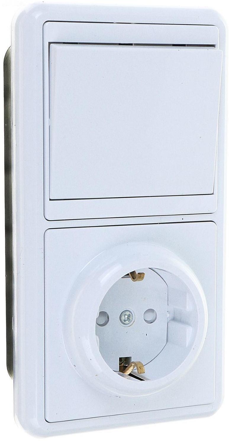 Блок комбинированный TDM БКВР, 1 клавиша, с з/к, с з/ш